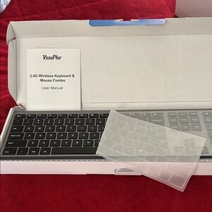 Wireless Keyboard and Mouse Combo - Black